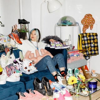Dep<art>ment Of founder Gia Seo in her maximalist apartment in Brooklyn, New York.