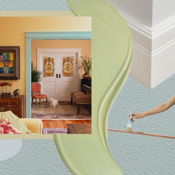 A painted trim does more than frame a space—it adds panache.